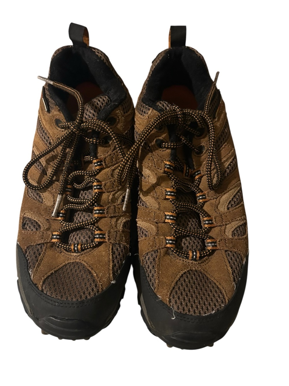 Merrell Men's Brown Suede & Mesh Trail Sneakers - Casual Outdoor Comfort size 8